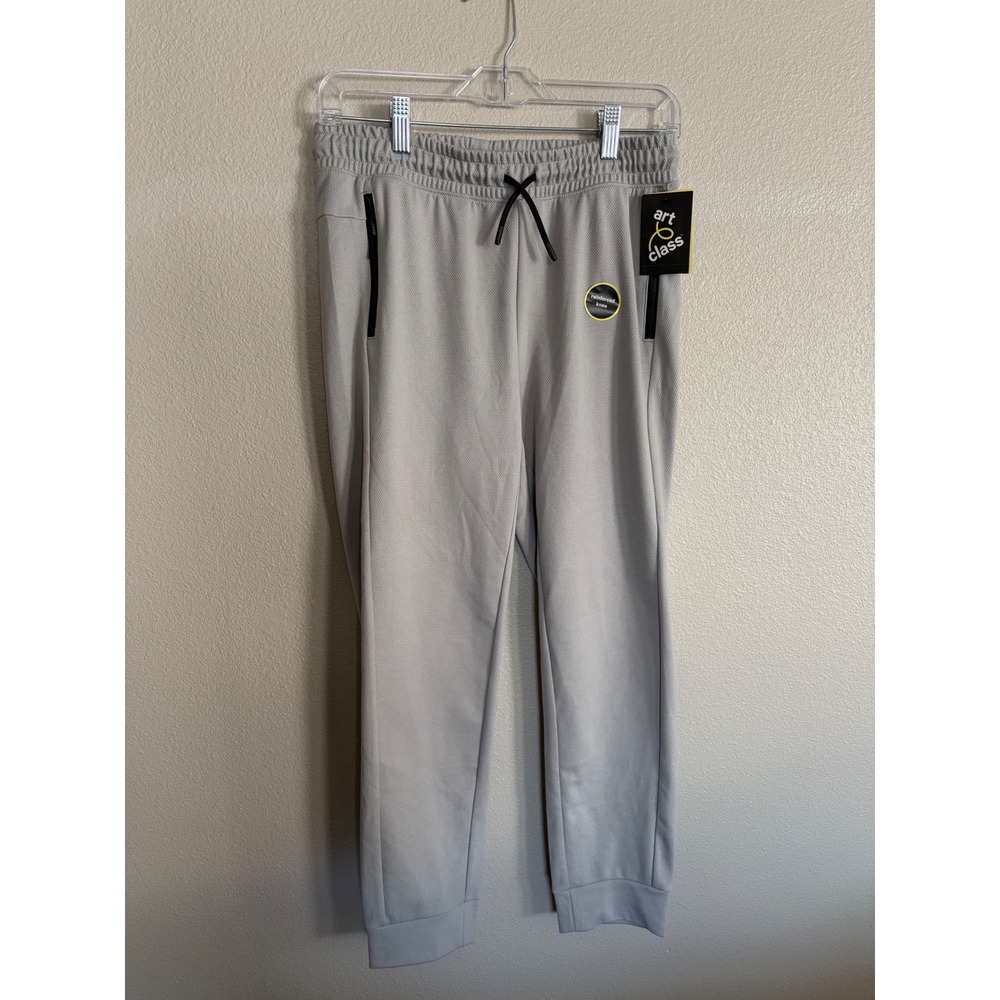 Art Class Boys Gray Reinforced Knee Jogger Pants XL 14 NWT AC16_50A01-0391